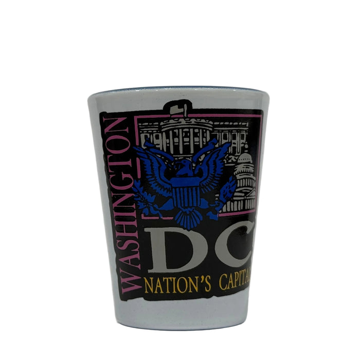 Washington DC Deco Art Shot Glasses