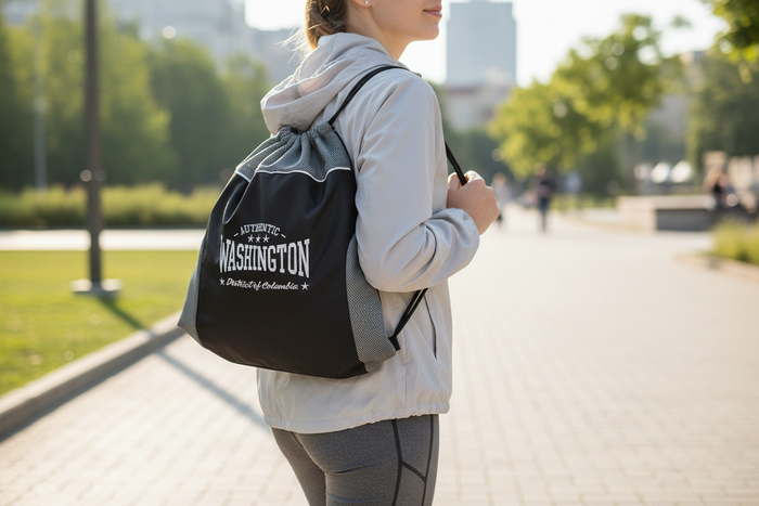 Washington DC Drawstring Bag