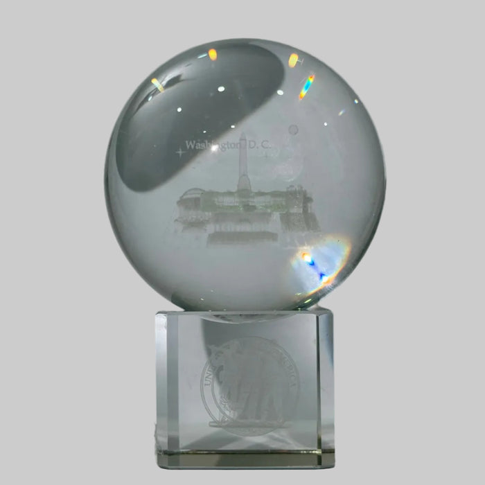 Washington DC Globe Crystal
