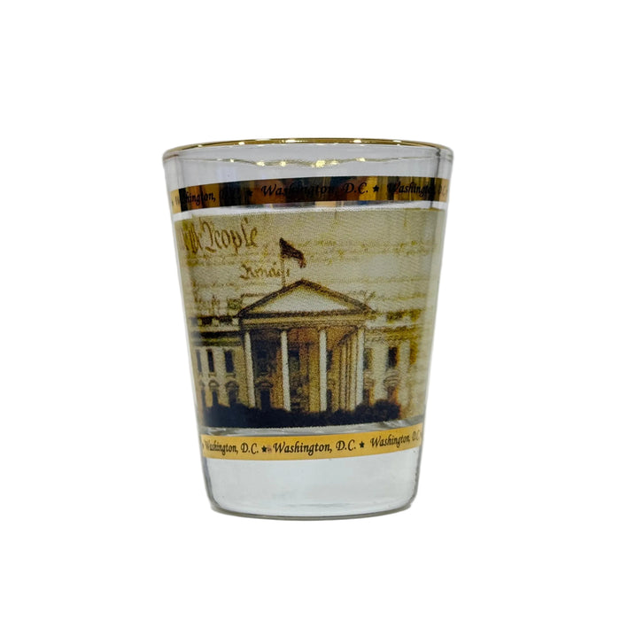 Washington DC Gold Trimmed Shot Glass Collection