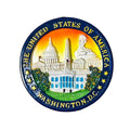 Washington DC Monuments Seal Ceramic Magnet.