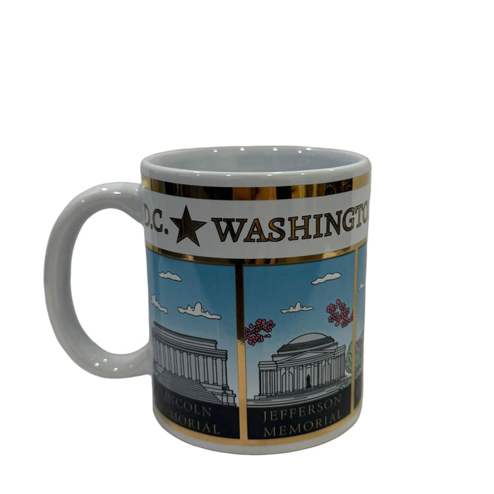 Washington DC Outlined Sketches Mug