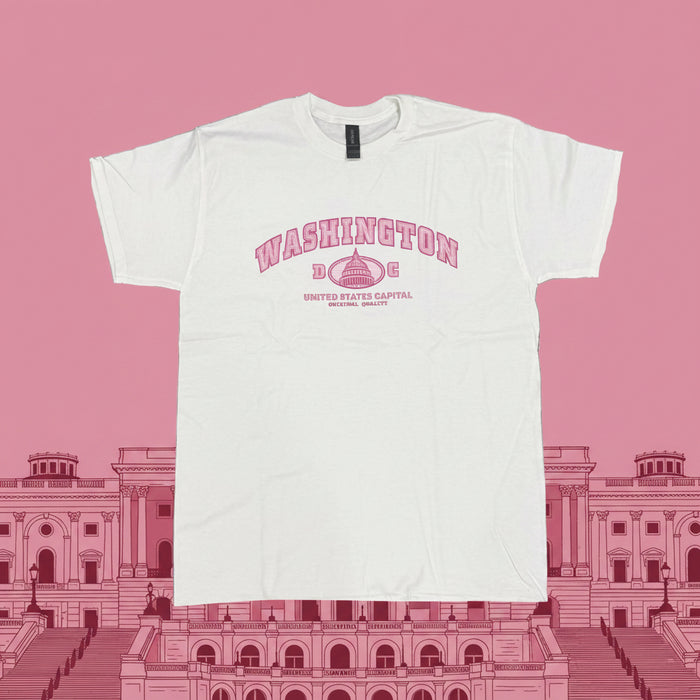Washington DC Pink Capitol T-Shirt