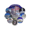 Washington DC Round Monuments Magnet