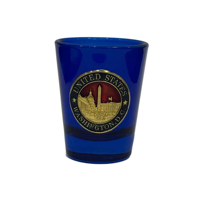 Washington DC Seal Blue Shot Glasses