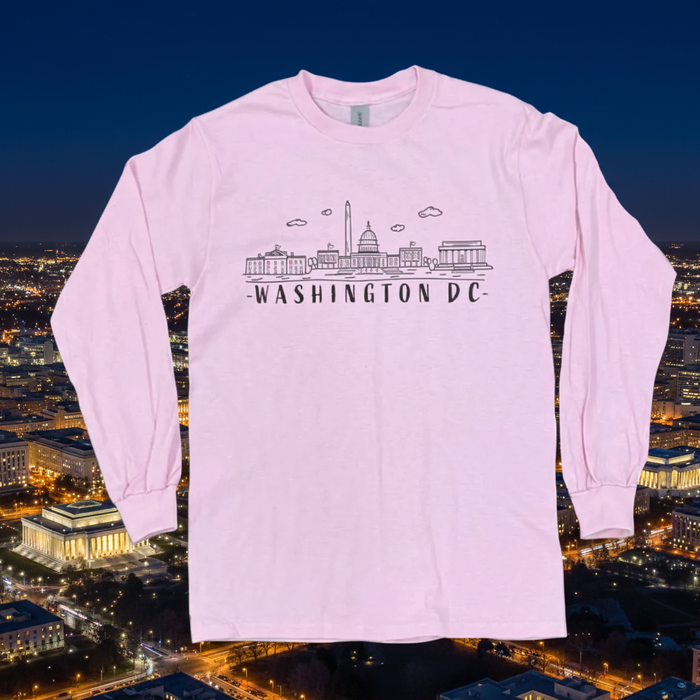 Washington DC Sketch Long Sleeve