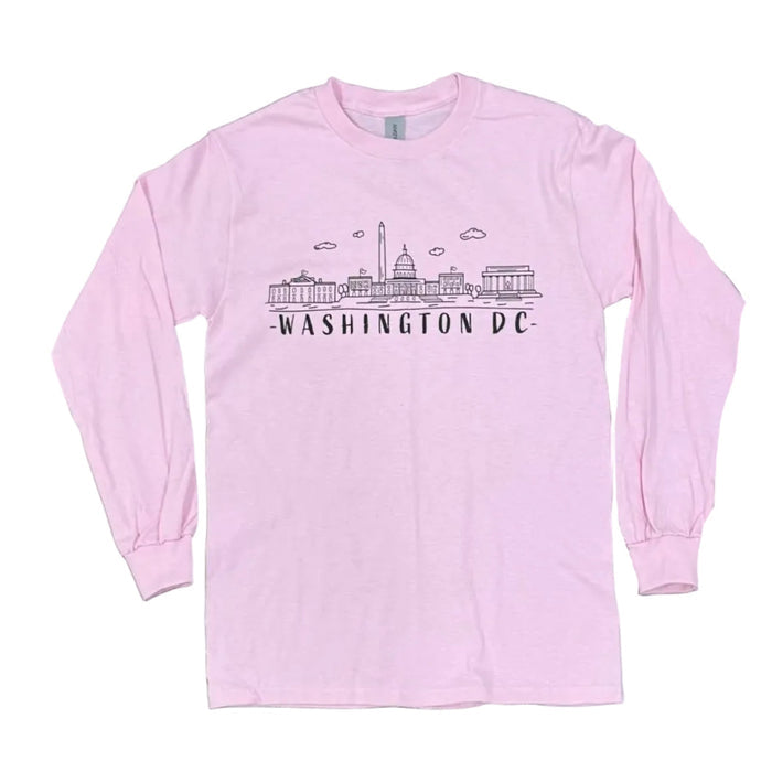Washington DC Sketch Long Sleeve