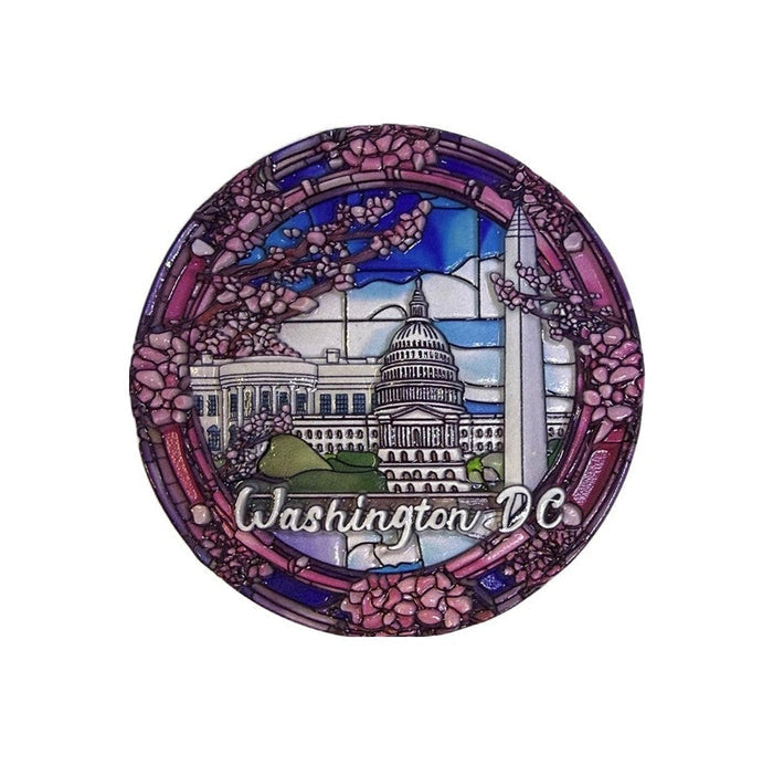 Washington DC Stained Glass Style Magnet