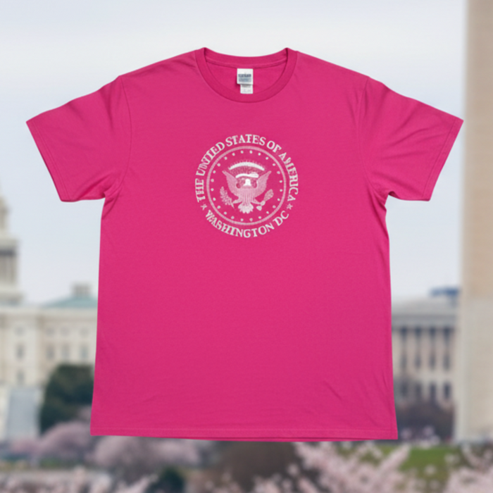 Washington DC US Seal T-Shirt PINK EDITION.