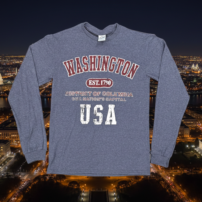 Washington DC Vintage Long Sleeve