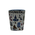 Washington DC Water-Painted Shot Glass