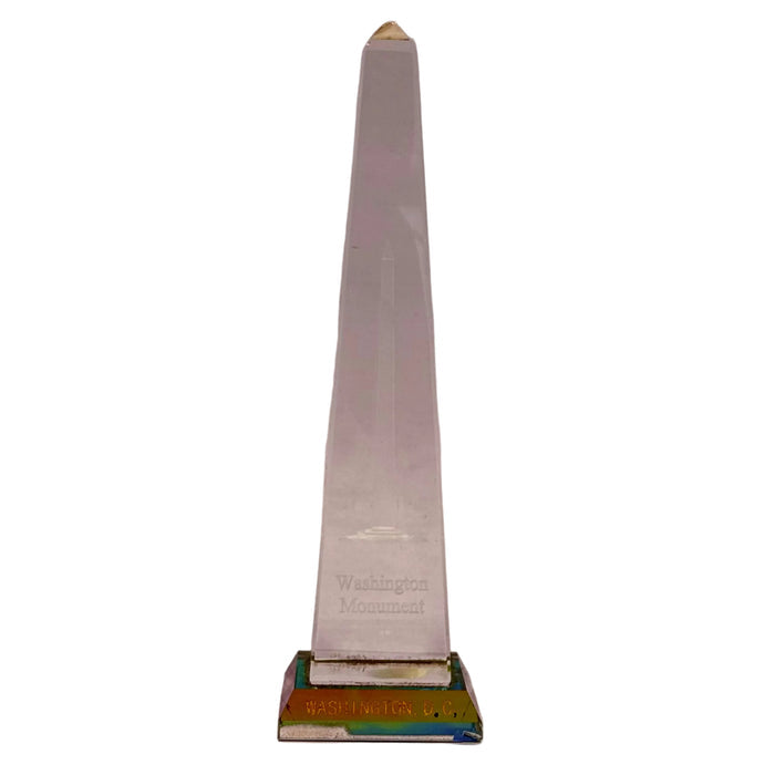 Washington Monument Crystal Glass Statue