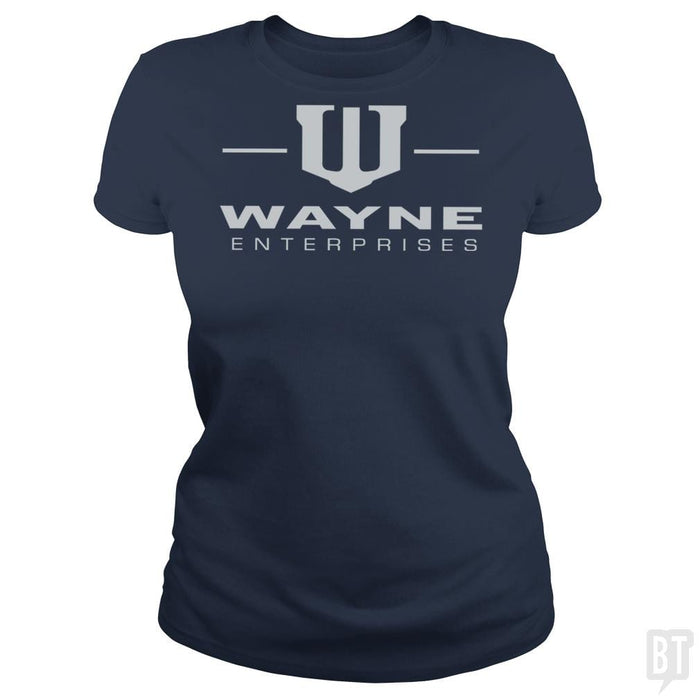 SunFrog-Busted BustedTees Classic Ladies Tee / Navy Blue / S Wayne