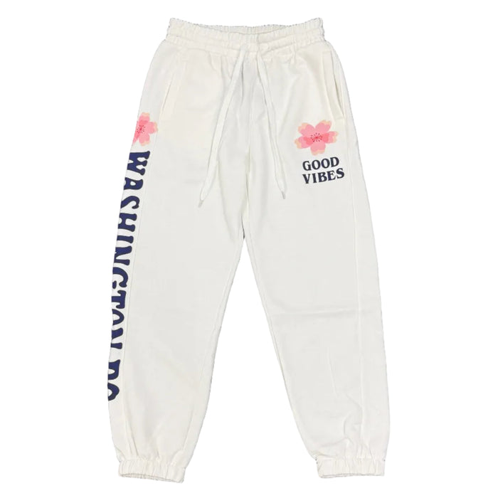 White Good Vibes Sweatpants