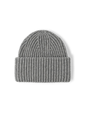 Veronica Beard Grey knit ribbed cuffed beanie hat.