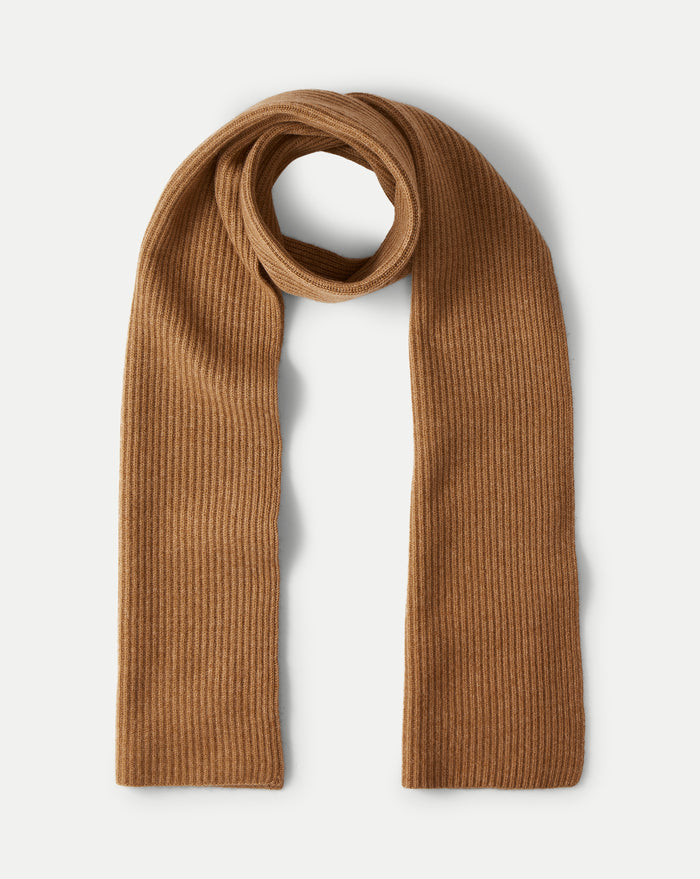 Veronica Beard Wool-Cashmere Scarf - Dark Acorn