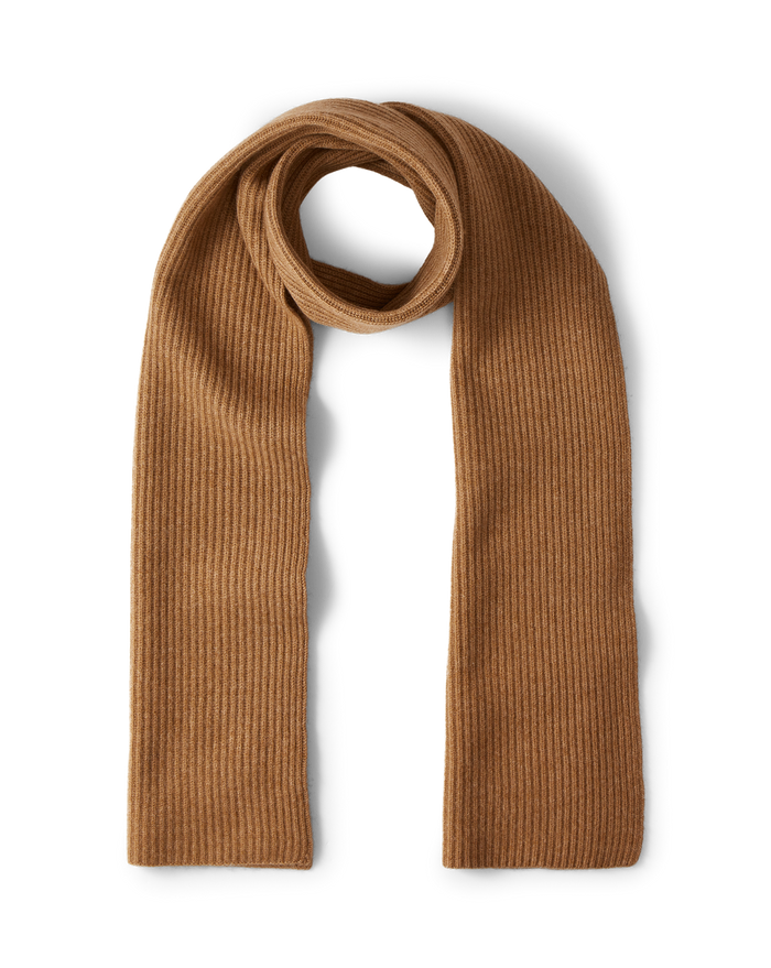 Veronica Beard Wool-Cashmere Scarf Dark Acorn