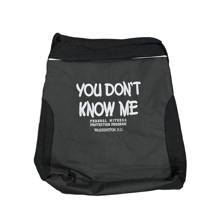 You Don't Know Me Drawstring Bag