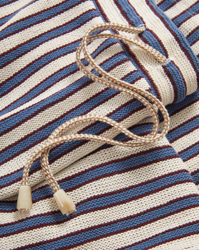 Veronica Beard Striped knit pants with drawstring waist.